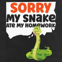 Snake Serpent Sorry My Snake Ate My Homework Golf Towel