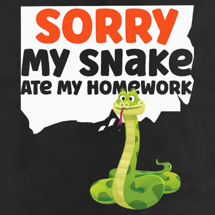 Snake Serpent Sorry My Snake Ate My Homework Golf Towel