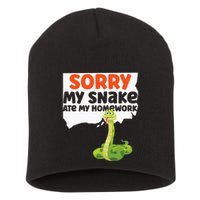 Snake Serpent Sorry My Snake Ate My Homework Short Acrylic Beanie