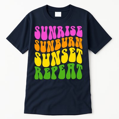 Sunrise Sunburn Sunset Repeat Retro Summer Tall T-Shirt