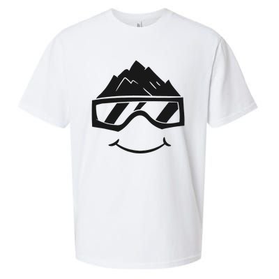 Ski Snowboard Skiing Goggles Snow Wintersport Skiing Sueded Cloud Jersey T-Shirt