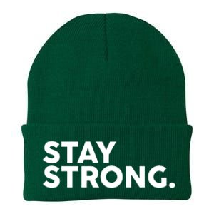 Stay Strong Knit Cap Winter Beanie