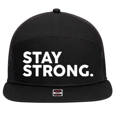 Stay Strong 7 Panel Mesh Trucker Snapback Hat