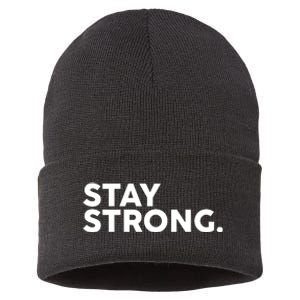 Stay Strong Sustainable Knit Beanie