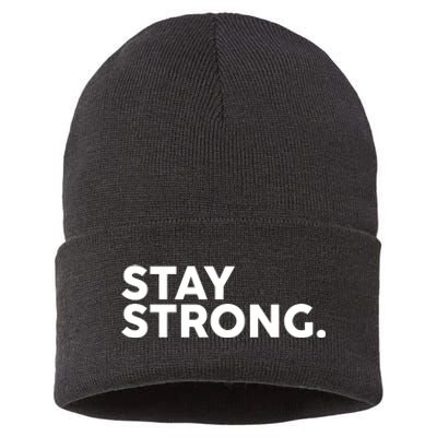 Stay Strong Sustainable Knit Beanie