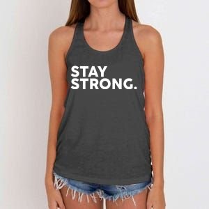 Stay Strong Women's Knotted Racerback Tank