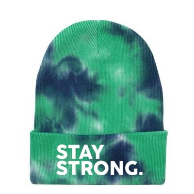 Stay Strong Tie Dye 12in Knit Beanie