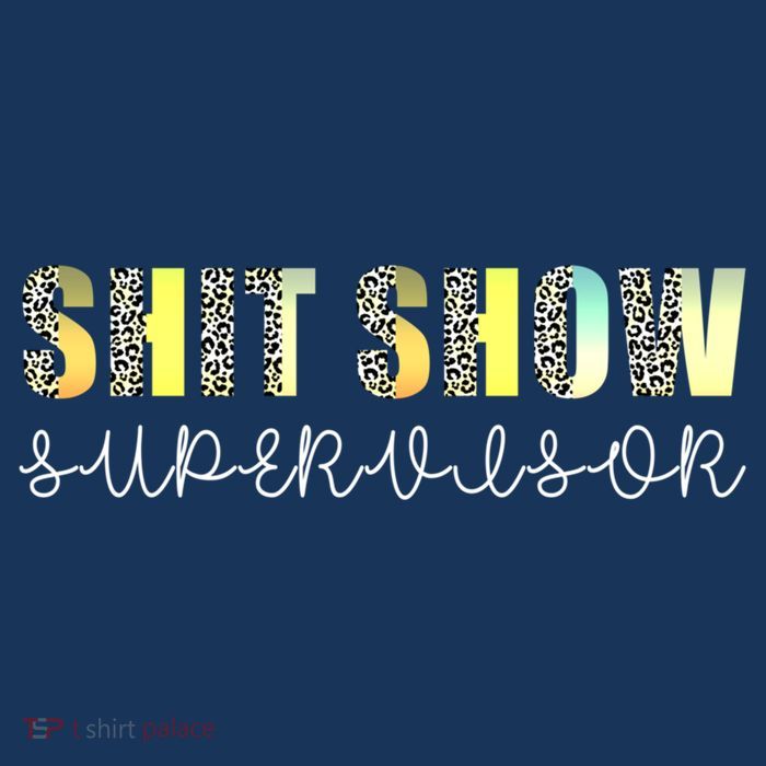 Shit Show Supervisor Funny Mom Boss Manager Coordinator Drawstring Bag