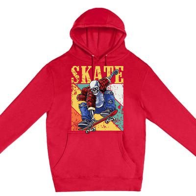 Skateboarding Skateboard Skateboarder Premium Pullover Hoodie