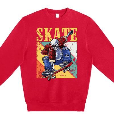 Skateboarding Skateboard Skateboarder Premium Crewneck Sweatshirt