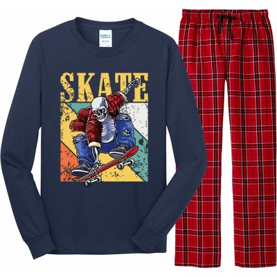 Skateboarding Skateboard Skateboarder Long Sleeve Pajama Set