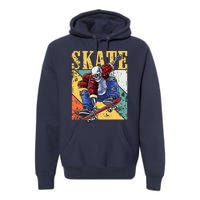 Skateboarding Skateboard Skateboarder Premium Hoodie