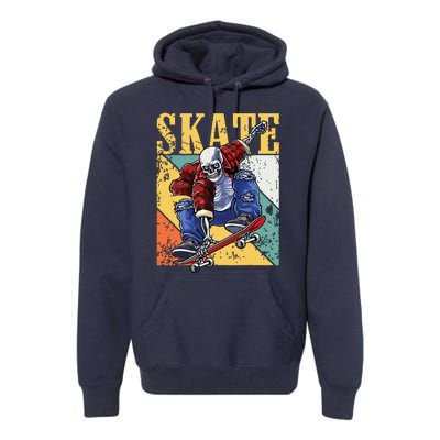 Skateboarding Skateboard Skateboarder Premium Hoodie