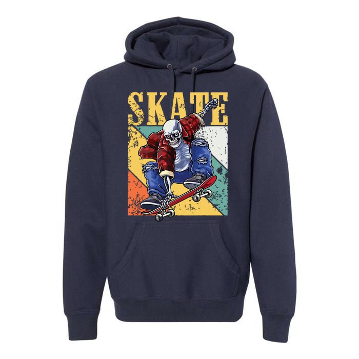 Skateboarding Skateboard Skateboarder Premium Hoodie