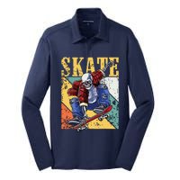 Skateboarding Skateboard Skateboarder Silk Touch Performance Long Sleeve Polo