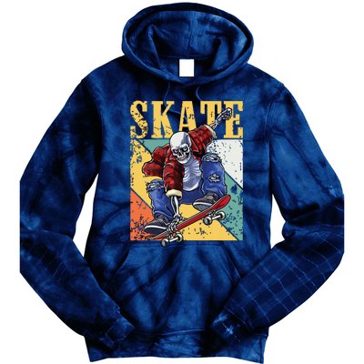 Skateboarding Skateboard Skateboarder Tie Dye Hoodie