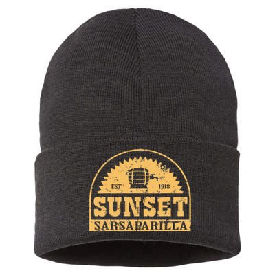 Sunset Sarsaparillas Sustainable Knit Beanie