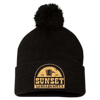 Sunset Sarsaparillas Pom Pom 12in Knit Beanie