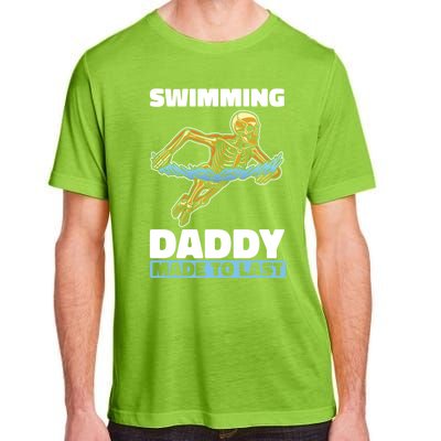 Swimming Skeleton Swim Pool Swimmer Fathers Day Dad Gift Adult ChromaSoft Performance T-Shirt