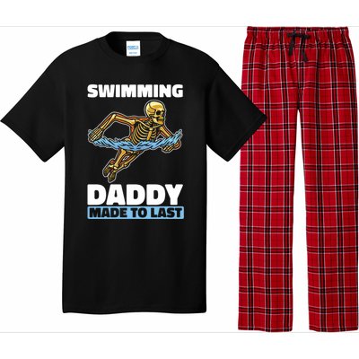 Swimming Skeleton Swim Pool Swimmer Fathers Day Dad Gift Pajama Set