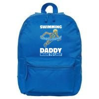 Swimming Skeleton Swim Pool Swimmer Fathers Day Dad Gift 16 in Basic Backpack