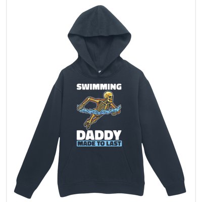 Swimming Skeleton Swim Pool Swimmer Fathers Day Dad Gift Urban Pullover Hoodie