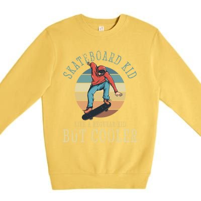 Skateboard Skateboarding Skater Gift Premium Crewneck Sweatshirt