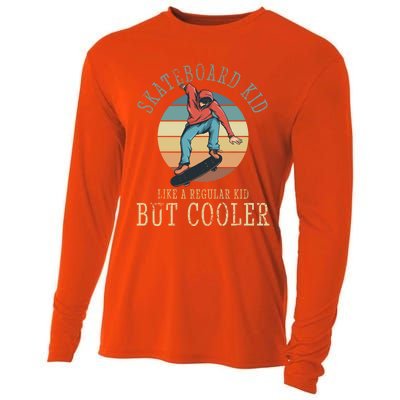 Skateboard Skateboarding Skater Gift Cooling Performance Long Sleeve Crew