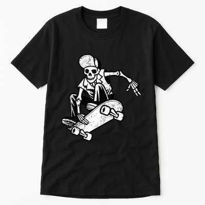 Skateboarding Skater Skate Board Skeleton Tall T-Shirt