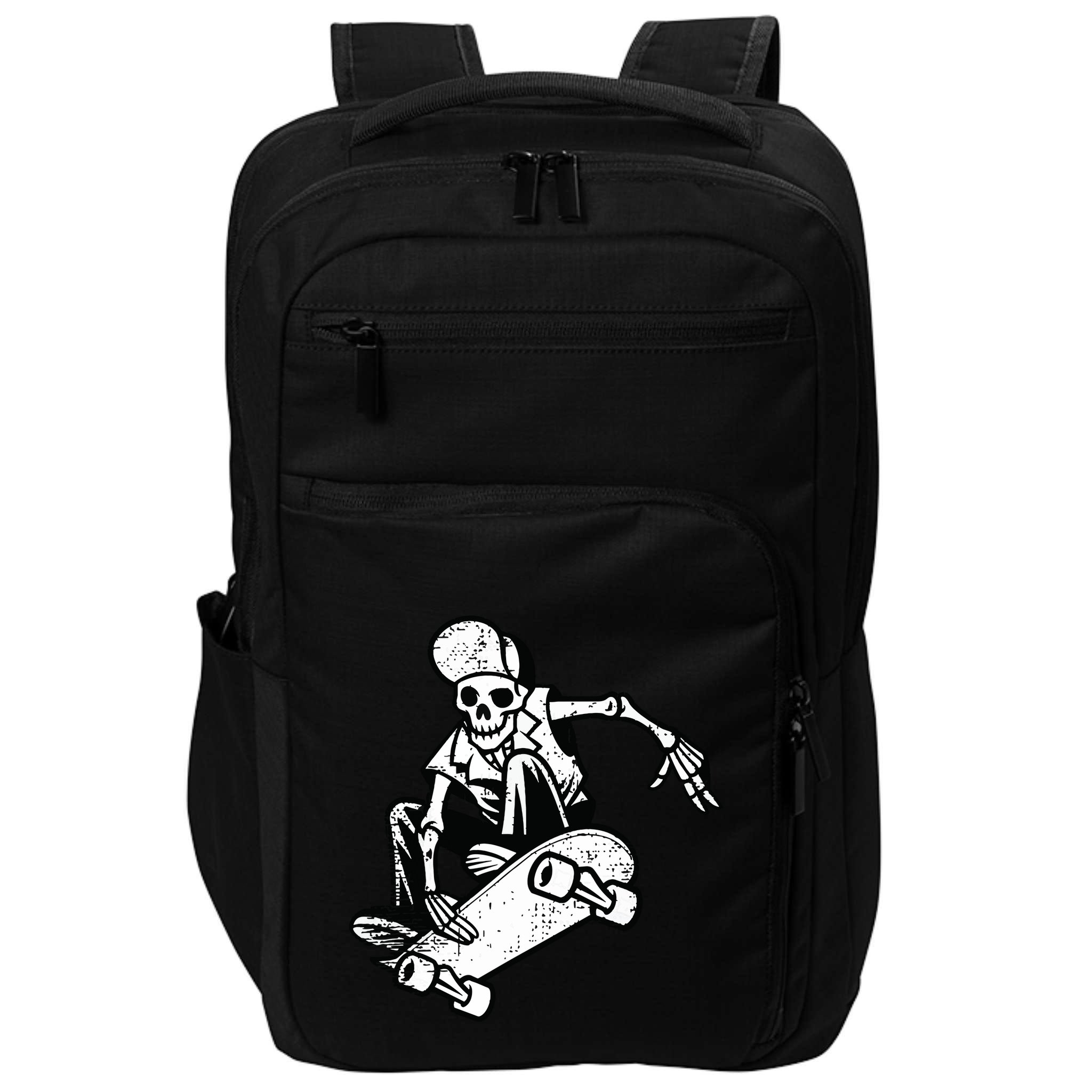 Skateboarding Skater Skate Board Skeleton Impact Tech Backpack