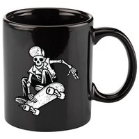 Skateboarding Skater Skate Board Skeleton 11oz C Handle Ceramic Mug