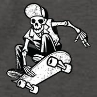 Skateboarding Skater Skate Board Skeleton Vector Backpack