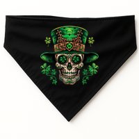 Sugar Skull St Patrick Day Of The Dead USA-Made Doggie Bandana