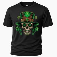 Sugar Skull St Patrick Day Of The Dead Cooling Performance Crew T-Shirt