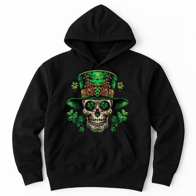 Sugar Skull St Patrick Day Of The Dead Hoodie