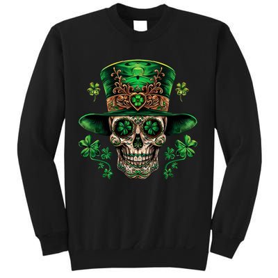 Sugar Skull St Patrick Day Of The Dead Sweatshirt