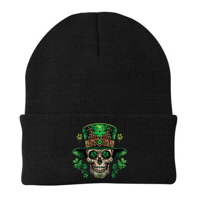 Sugar Skull St Patrick Day Of The Dead Beanie