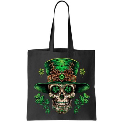 Sugar Skull St Patrick Day Of The Dead Bag