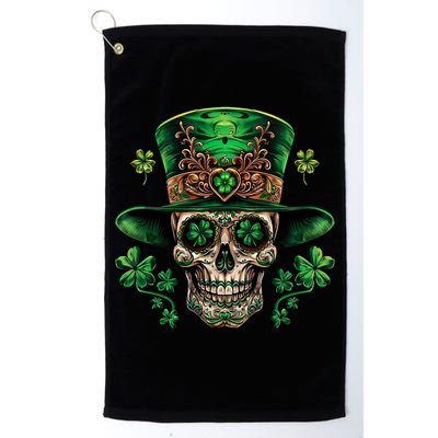 Sugar Skull St Patrick Day Of The Dead Golf Towel
