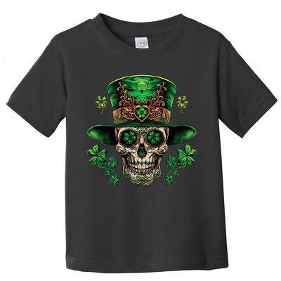 Sugar Skull St Patrick Day Of The Dead Toddler T-Shirt