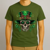 Sugar Skull St Patrick Day Of The Dead T-Shirt