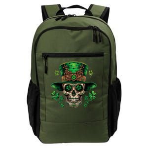 Sugar Skull St Patrick Day Of The Dead Daily Commute Backpack