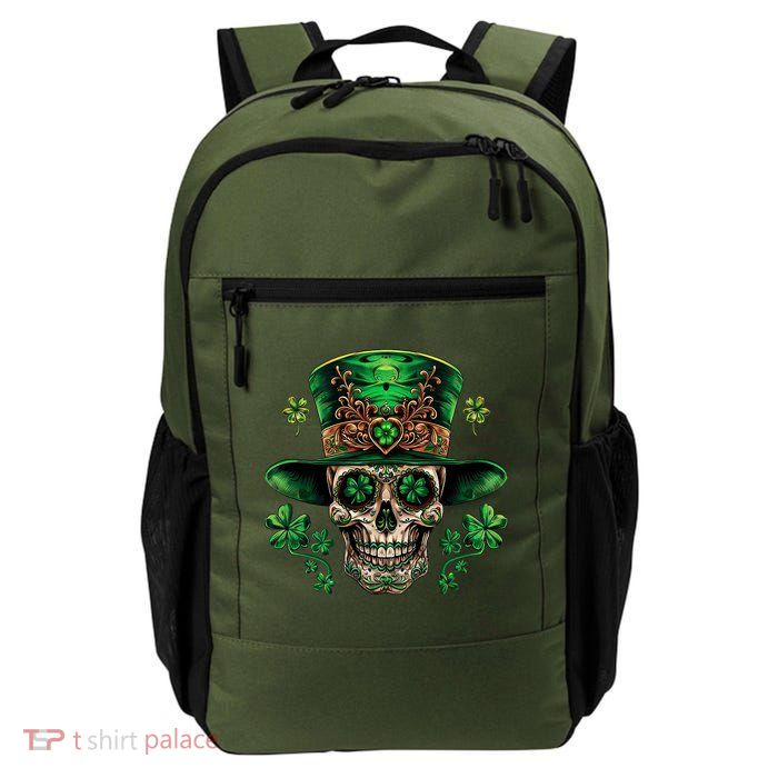 Sugar Skull St Patrick Day Of The Dead Backpack