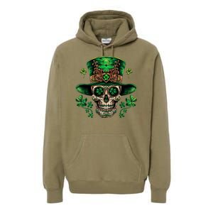 Sugar Skull St Patrick Day Of The Dead Premium Hoodie