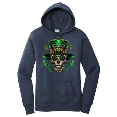 Sugar Skull St Patrick Day Of The Dead Women's Pullover Hoodie