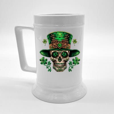 Sugar Skull St Patrick Day Of The Dead Beer Stein