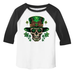 Sugar Skull St Patrick Day Of The Dead Toddler Fine Jersey T-Shirt