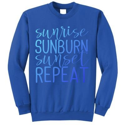 Sunrise Sunburn Sunset Repeat Tank Funny Summer Casual Gift Sweatshirt