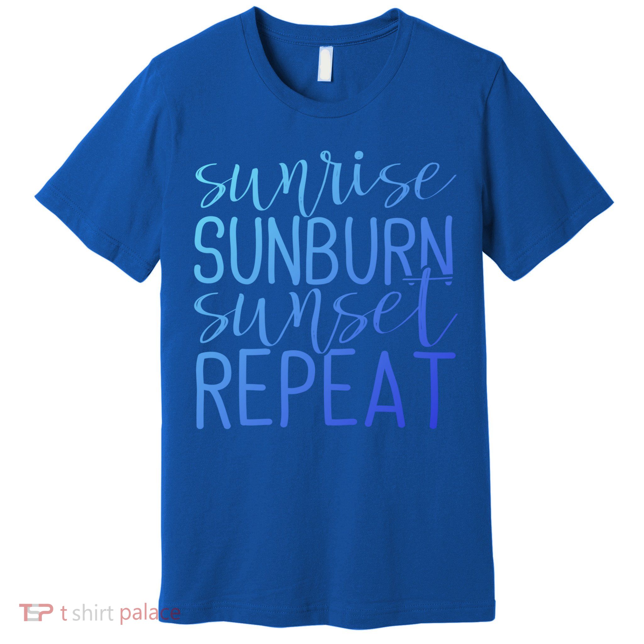 Sunrise Sunburn Sunset Repeat Tank Funny Summer Casual Gift Premium T-Shirt