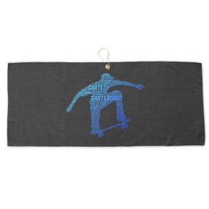 Skateboard Skateboarder Skater Gift Large Microfiber Waffle Golf Towel